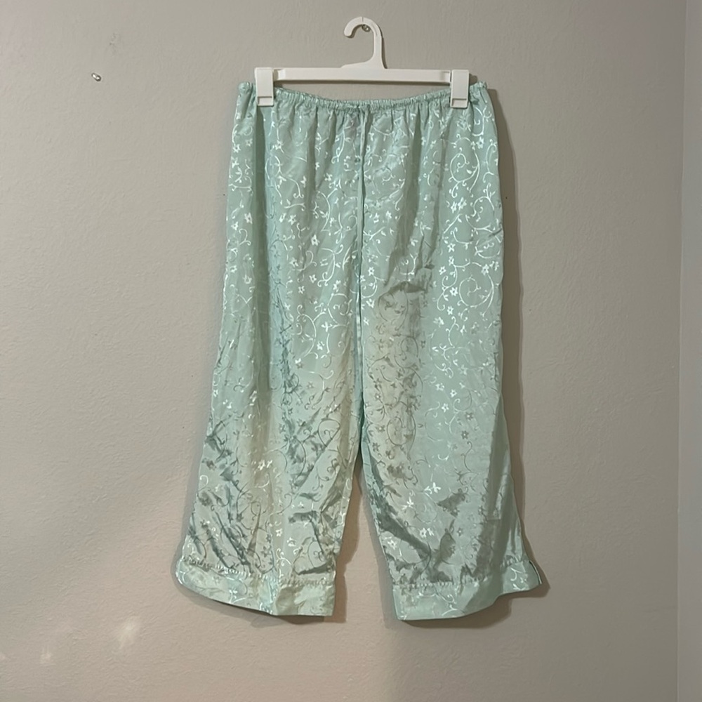 Mint Green 100% Polyester night pants, Size: XL
